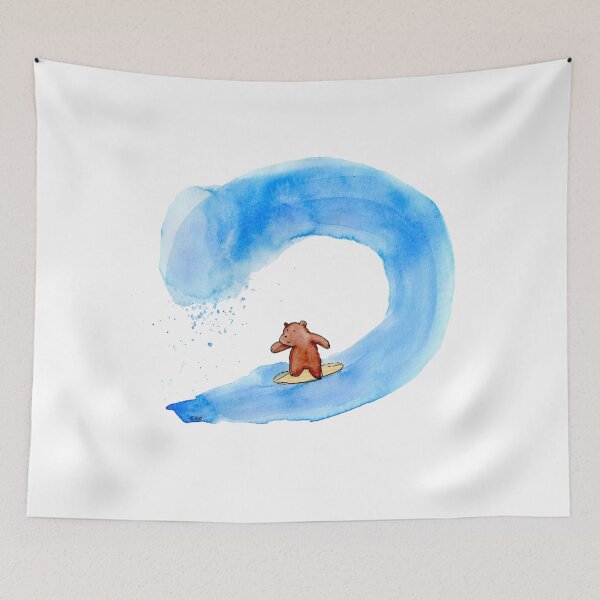 Item preview, We Bare Bears Grizz goes surfing designed and sold by Sandra Connelly.