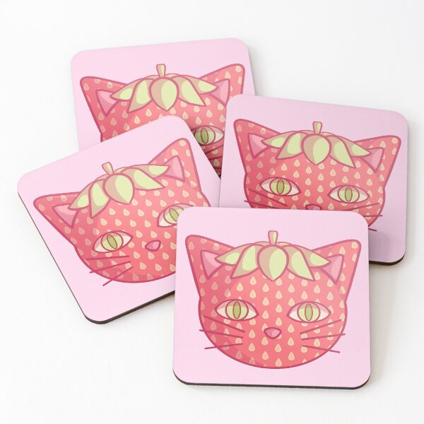 Item preview, strawberry cat designed and sold by Rachel---Anne.