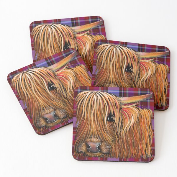 Item preview, SCoTTiSH HiGHLaND CoW ' TaRTaN BuTTeRNuT P ' by SHiRLeY MacARTHuR designed and sold by Shirley MacArthur Art.