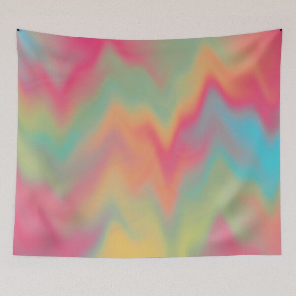 Item preview, Watercolor Painting Abstract Colorful Tie-Dye Gradient Rainbow Pattern Design Beautiful Modern Popular Trending Waves Elegant designed and sold by AEJdesign.