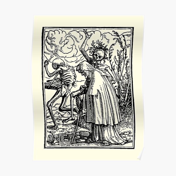 Dance of Death, Dance of macabre (Holbein) Poster