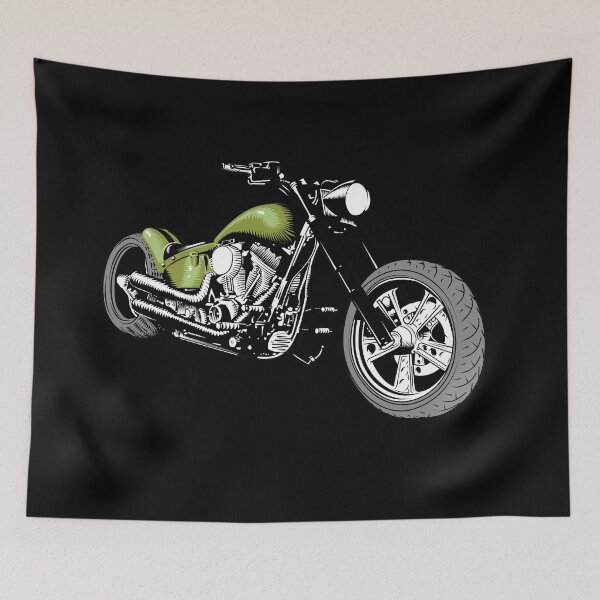 Item preview, HD Softail Motorcycle, Green designed and sold by YourIllusion.