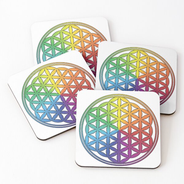 Item preview, Flower of Life Chakras Colors designed and sold by DaviAguiArtes.