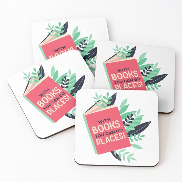 Item preview, With Books You Can Go Places Magic Reading Lover Friend Mother Daughter Pretty Cute Gift designed and sold by cattiktoks1718.