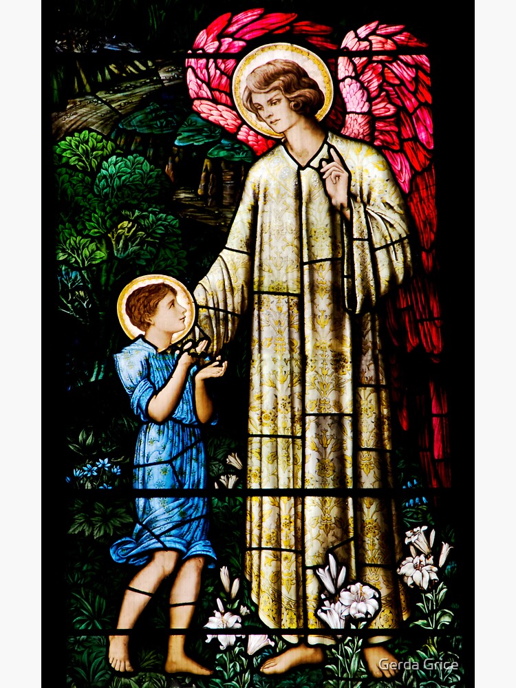 "Stained Glass Window in Dornoch Cathedral, Dornoch, Scotland" Sticker