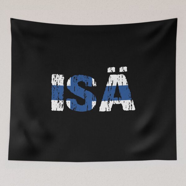 Item preview, Isa Father Finnish Dad Flag Distressed designed and sold by Nirvanibex.