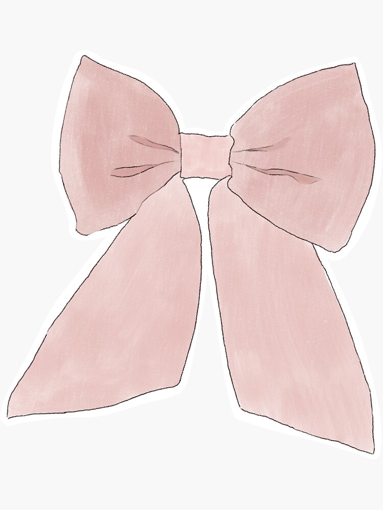 Adorable Pastel Pink Bows Sticker for Sale by WeArePear