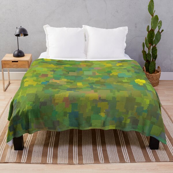 Item preview, green and yellow square shape pattern abstract background designed and sold by Mrvell.