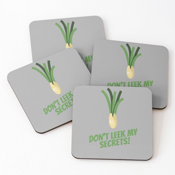 Item preview, Don't Leek My Secrets, Don't leak My Secrets Pun designed and sold by GoodMoodFood.