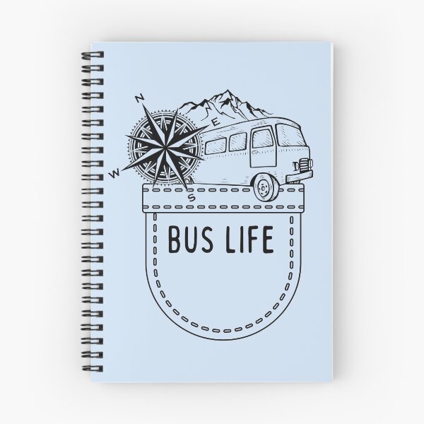 Item preview, BUS LIFE Pocket Design: Mountains & Windrose designed and sold by VanLoving.