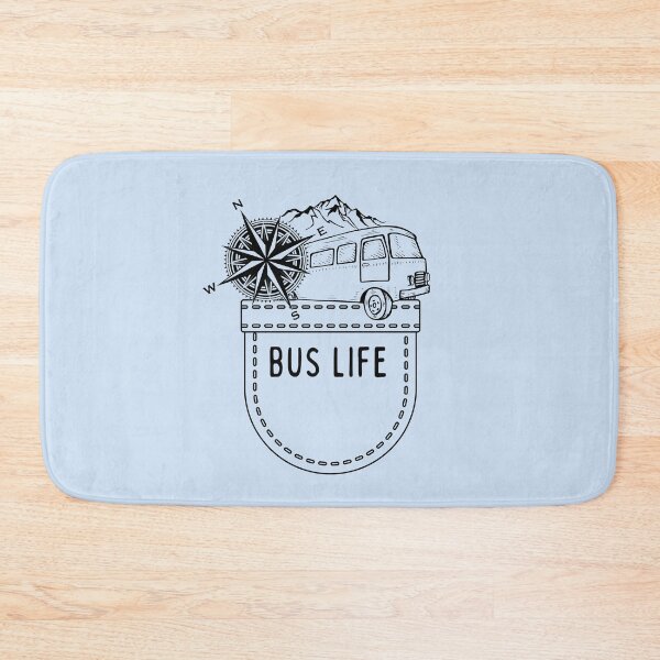 Item preview, BUS LIFE Pocket Design: Mountains & Windrose designed and sold by VanLoving.