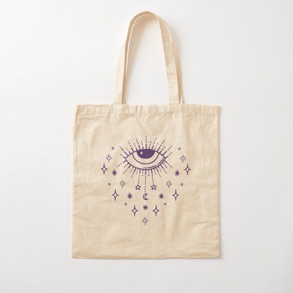 Mystic All Seeing Eye Wiccan Pagan Cheeky Witch® Cotton Tote Bag