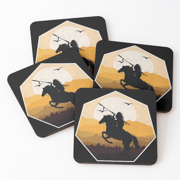 Item preview,  native american warrior Sunset Silhouette designed and sold by nativeStor.
