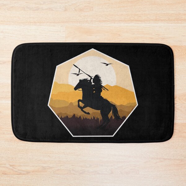 Item preview,  native american warrior Sunset Silhouette designed and sold by nativeStor.