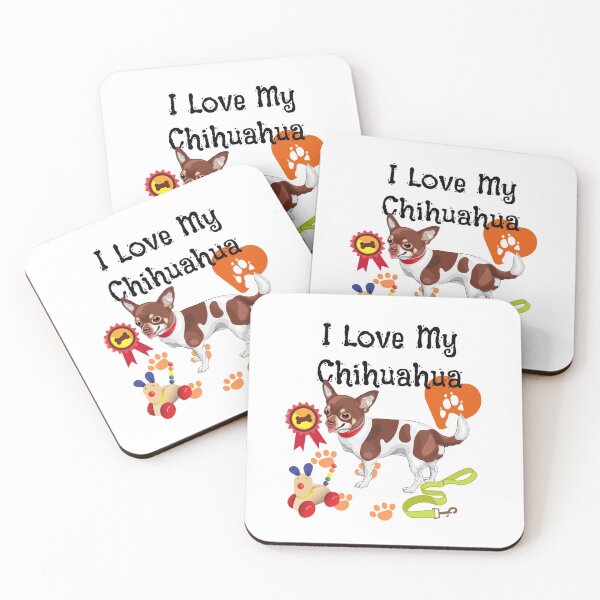 Item preview, I Love My Chihuahua Dog Design designed and sold by EarthArtDesigns.