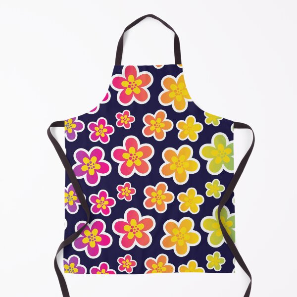 Item preview, Rainbow flower all over repeat print designed and sold by TheArtDesk.