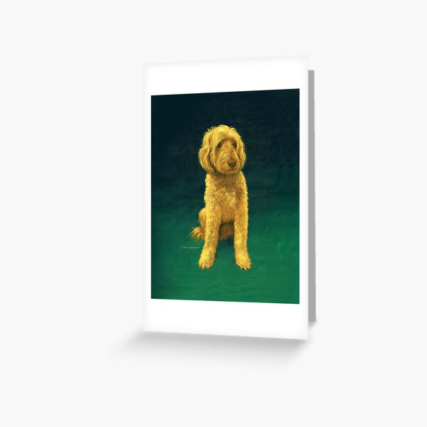 Golden-Doodle-Whoodle Greeting Card