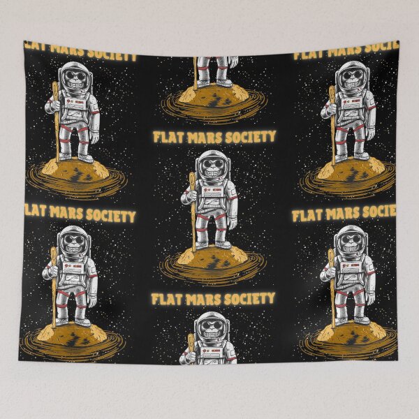 Item preview, Flat Mars Society Space Astronaut Artwork designed and sold by IntegrityDesign.