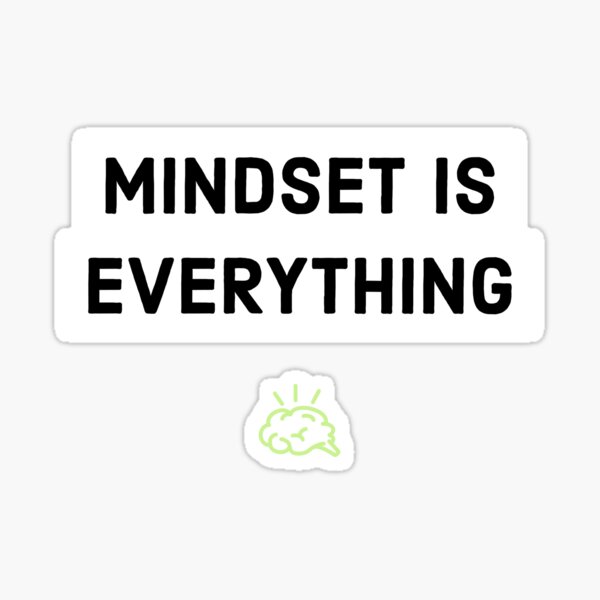 It's All About Mindset - Motivational Stickers , Laptop Stickers