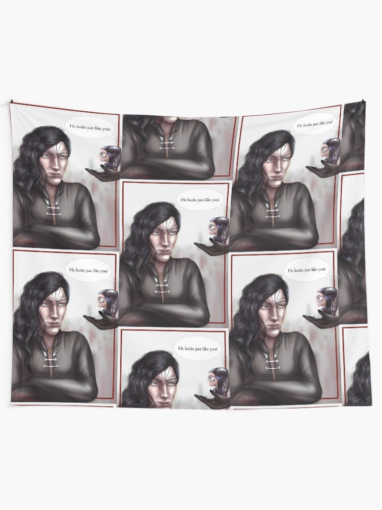 Alternate view of Annoyed Malachiasz - Wicked Saints Tapestry