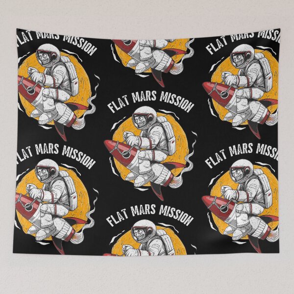 Item preview, Flat Mars Society Space Mission Astronaut Artwork designed and sold by IntegrityDesign.
