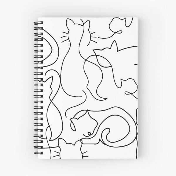 Item preview, Cat Abstract Line Art  designed and sold by Dollfacedesign.