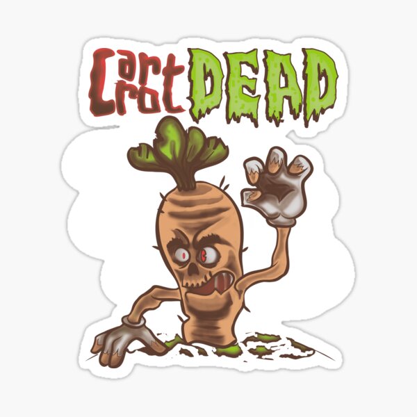 carrot dead Sticker