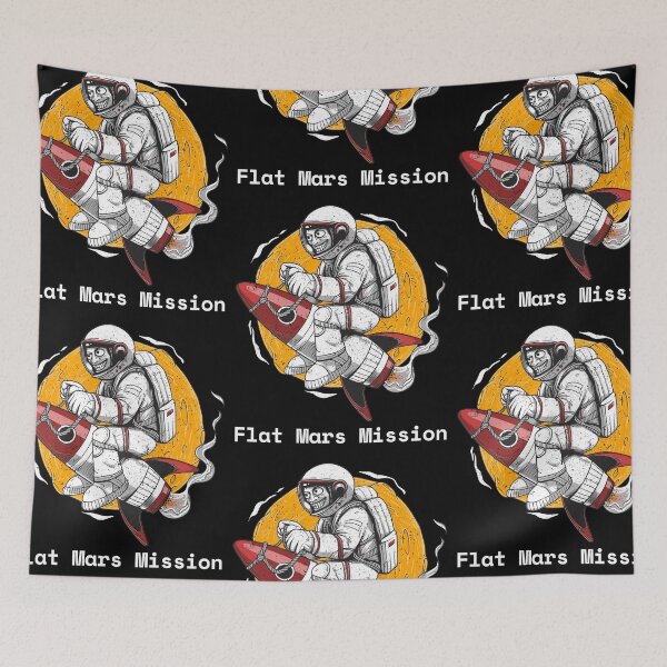Item preview, Flat Mars Society Space Mission Astronaut Artwork designed and sold by IntegrityDesign.
