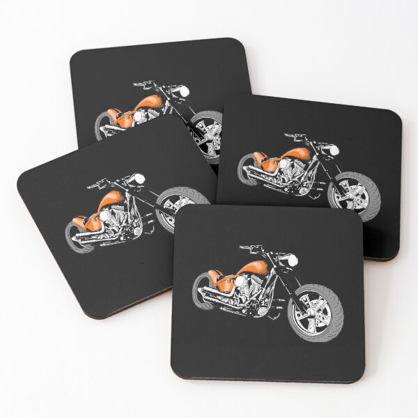 Item preview, HD Softail Motorcycle, Orange designed and sold by YourIllusion.