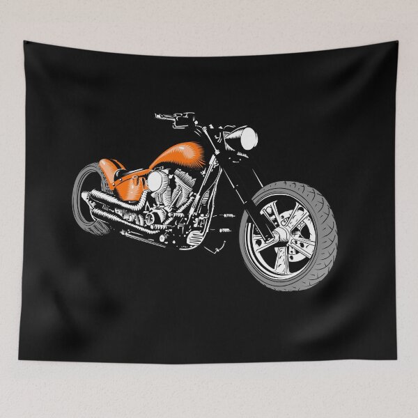 Item preview, HD Softail Motorcycle, Orange designed and sold by YourIllusion.