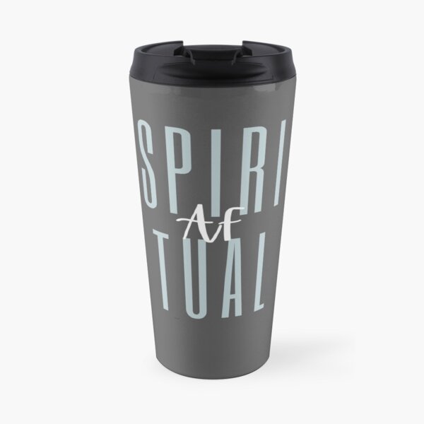 Spiritual AF LIGHT BLUE design Travel Mug
