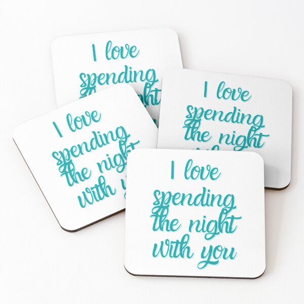 Item preview, Felicity Smoak "I love spending the night with you" quote designed and sold by Ghostfoxshop.