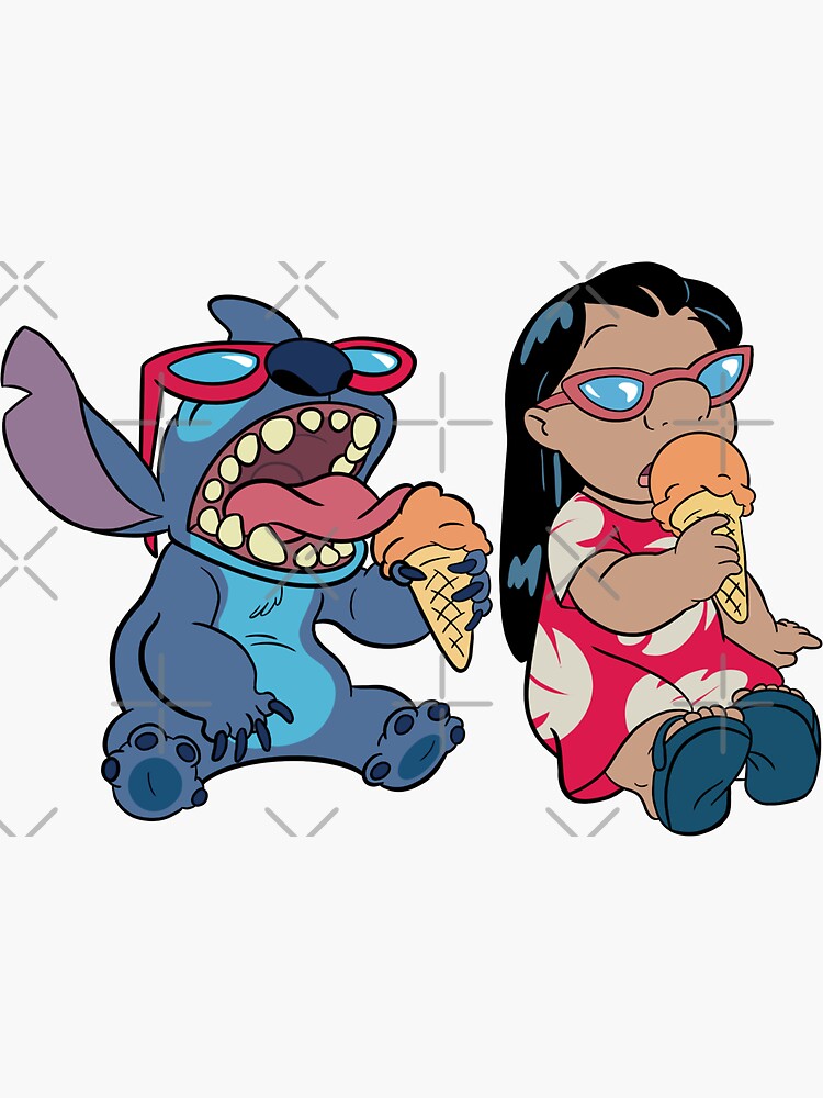 Stitch in Coffee Cup Vinyl Kiss-cut Stickers Lilo and Stitch