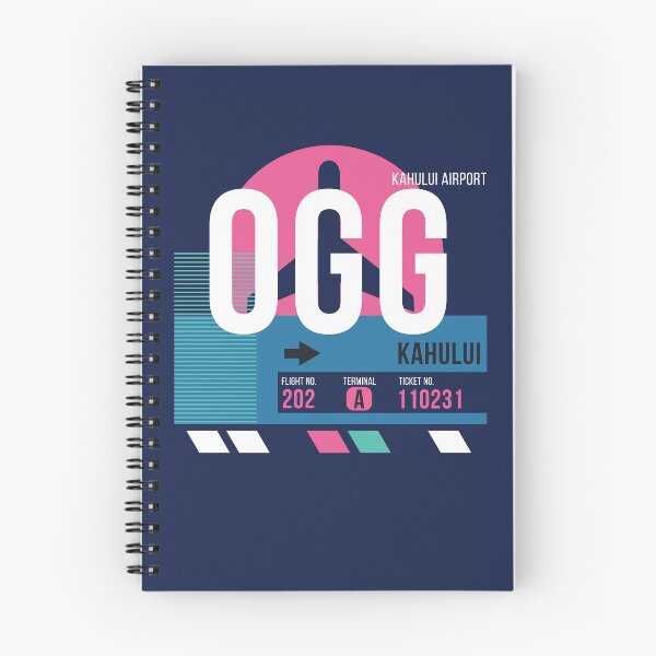 Artikelvorschau, Maui Kahului (OGG) Flughafencode Gepäckanhänger entworfen und verkauft von SLAG-Creative.