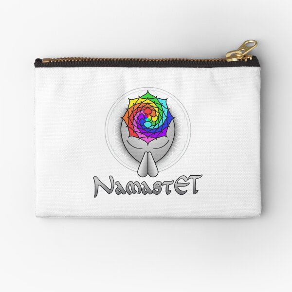 Namaste Chakra Alien Zipper Pouch