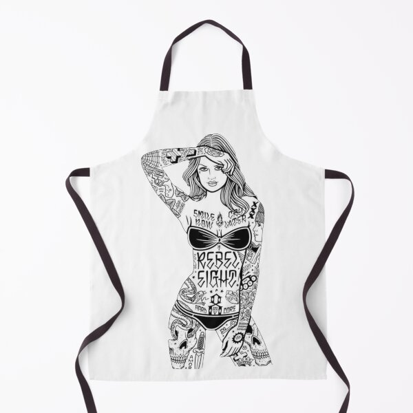 Item preview, Wild girl woman tattoos designed and sold by Home-of-art.