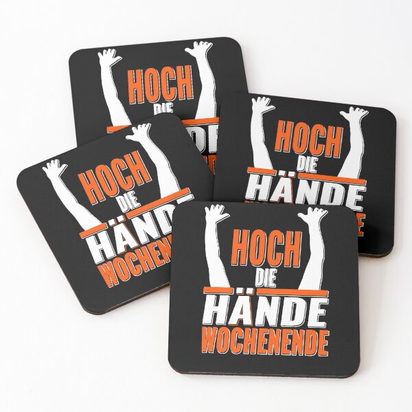 Item preview, Hands up weekend - party design - white - orange designed and sold by shirt-planet.