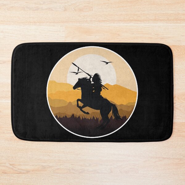 Item preview, native american warrior Sunset Silhouette 2 designed and sold by nativeStor.