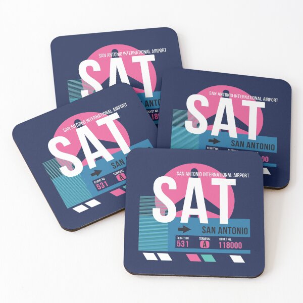 Item preview, San Antonio (SAT) Airport Code Baggage Tag designed and sold by SLAG-Creative.