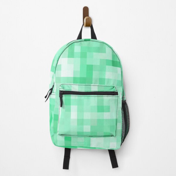 Item preview, green geometric square pixel pattern abstract background designed and sold by Mrvell.