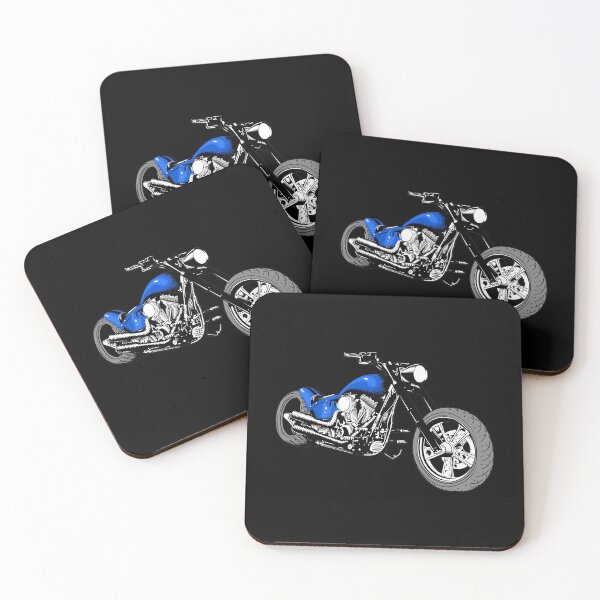 Item preview, HD Softail Motorcycle, Blue designed and sold by YourIllusion.