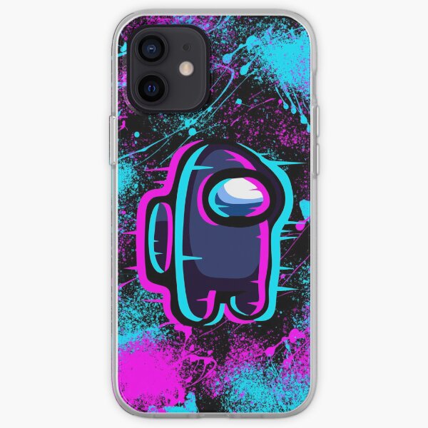 Among Us Neon/Glitch Style iPhone Soft Case
