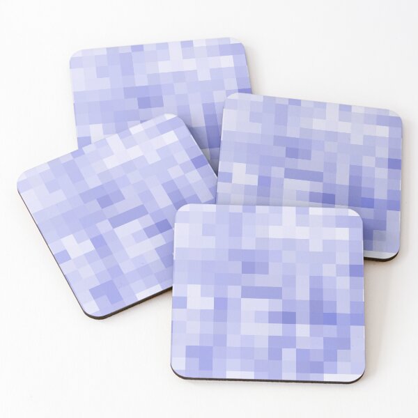 Item preview, blue geometric square pixel pattern abstract background designed and sold by Mrvell.