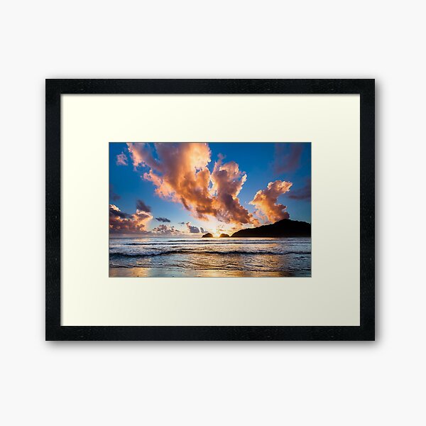 Sunrise in Castle Bruce, Dominica Framed Art Print