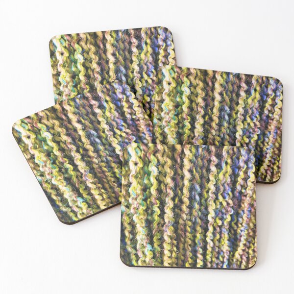 Item preview, Yellow Textured yarn art designed and sold by Tranquilarrow.