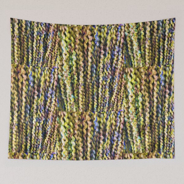 Item preview, Yellow Textured yarn art designed and sold by Tranquilarrow.