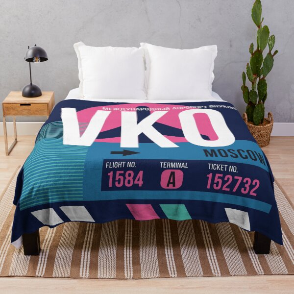 Item preview, Moscow (VKO) Airport Code Baggage Tag designed and sold by SLAG-Creative.