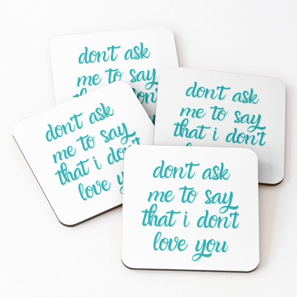 Item preview, Arrow "Don't Ask Me To Say That I Don't Love You" Quote designed and sold by Ghostfoxshop.