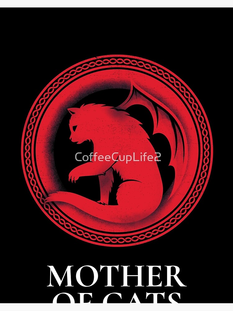 Thumbnail 2 of 2, Art Board Print, Mother Of Cats! designed and sold by CoffeeCupLife2.