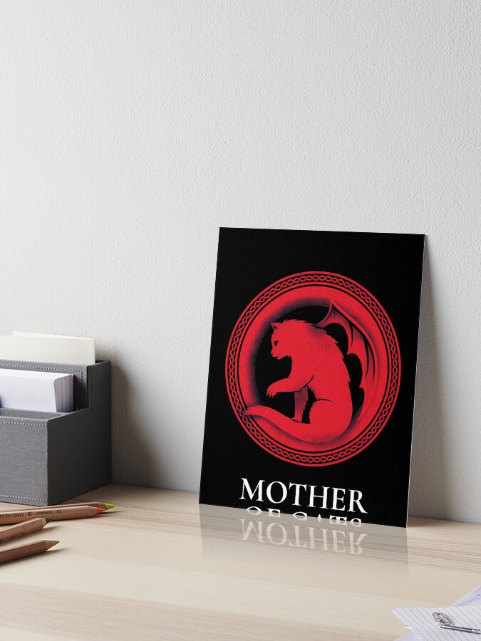 Thumbnail 1 of 2, Art Board Print, Mother Of Cats! designed and sold by CoffeeCupLife2.